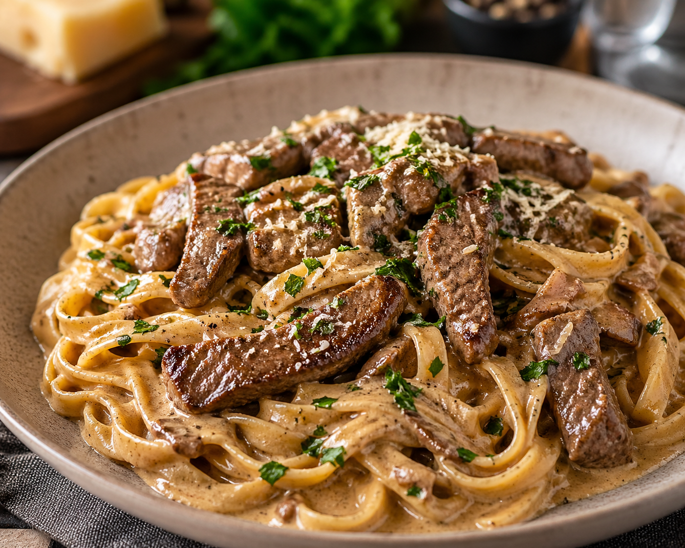 Oxfilépasta (4 portioner)
