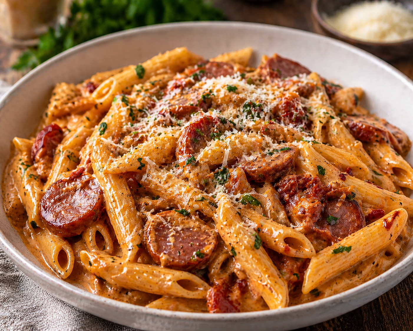 Krämig chorizopasta (4 portioner)